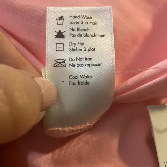 NWT L*Space Nancy Lee Bitsy Bikini Bottom Crystal Pink Twist Front, Size X-Large - Picture 10 of 10